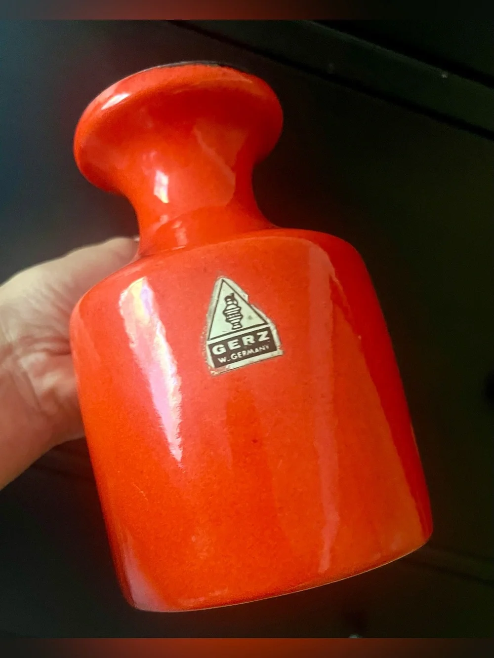 ❤️ Authentic Vintage GERZ West Germany Pottery Vase - Picture 3 of 11